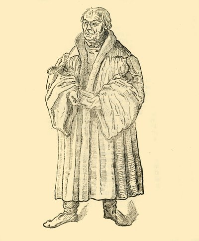 Luther Preaching by Unbekannt