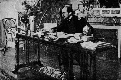 M. Rostand in His Library by Unbekannt