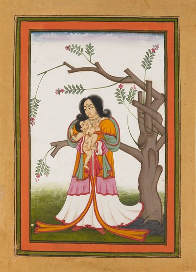 Madonna and Child by a flowering tree, early 19th century by Unbekannt