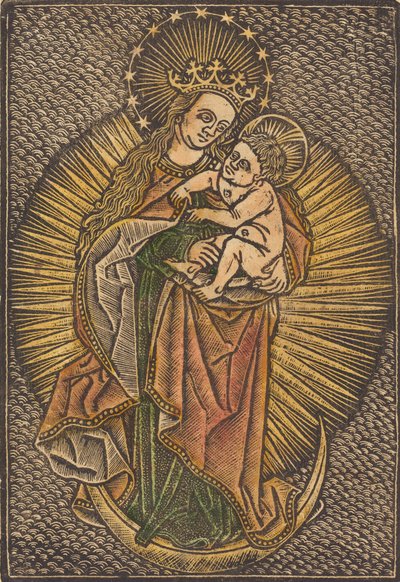 Madonna and Child in Glory by Unbekannt