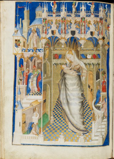Madonna and Child in a Church (Five Joys of the Virgin) by Unbekannt