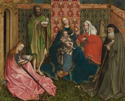 Madonna and Child with Saints in the Enclosed Garden by Unbekannt