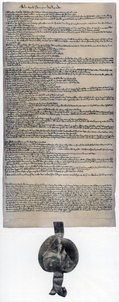Magna Carta, English Charter Originally Issued in 1215 by Unbekannt