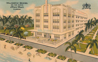 Majestic Hotel on the Ocean, Miami Beach, Florida by Unbekannt