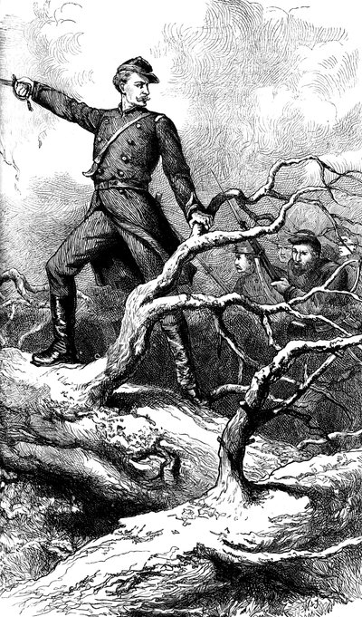 Major Theodore Winthrop at Big Bethel, Virginia by Unbekannt