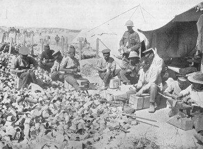 Making Bombs Out of Tin Cans in Gallipoli by Unbekannt