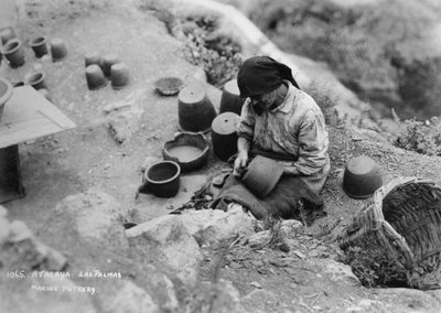 Making Pottery, Atalaya, Las Palmas, Gran Canaria, Canary Islands, Spain by Unbekannt