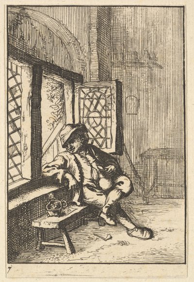 Man Sitting by a Window by Unbekannt