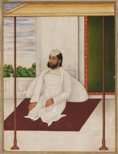 Man in a Flowered Skull Cap by Unbekannt