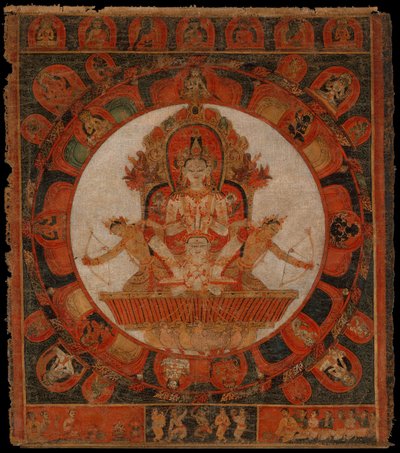 Mandala of Chandra, God of the Moon by Unbekannt