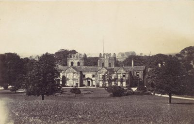 Manor House with Two Towers Seen from Grounds by Unbekannt