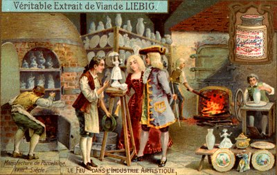 Manufacture of Porcelain in the 18th Century, c1900 by Unbekannt
