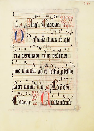 Manuscript Leaf, from an Antiphonary, German by Unbekannt