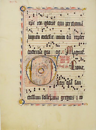 Manuscript Leaf with Initial F, from an Antiphonary by Unbekannt