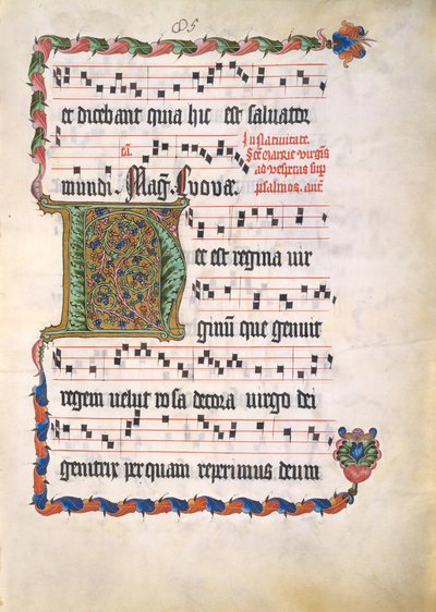 Manuscript Leaf with Initial H, from an Antiphonary by Unbekannt