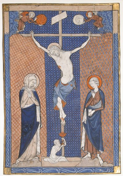Manuscript Leaf with the Crucifixion, from a Missal by Unbekannt