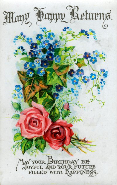 Many Happy Returns, Birthday Card by Unbekannt
