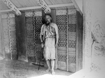 Maori Communal Hut, New Zealand by Unbekannt