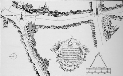 Map of Bishopsgate, City of London by Unbekannt