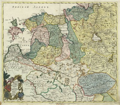 Map of Estonia and Livonia by Unbekannt