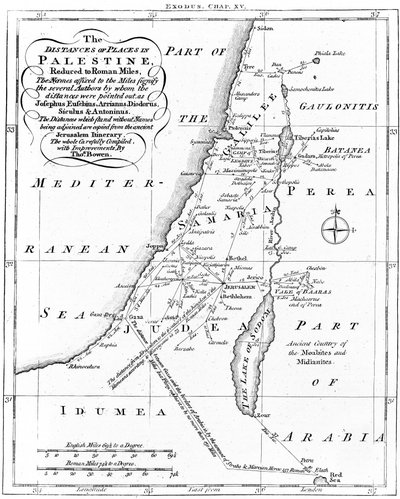 Map of Palestine based on ancient authors, c1830 by Unbekannt