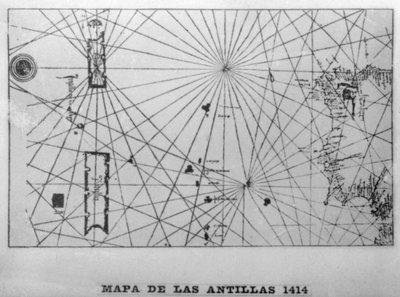 Map of the Antilles by Unbekannt