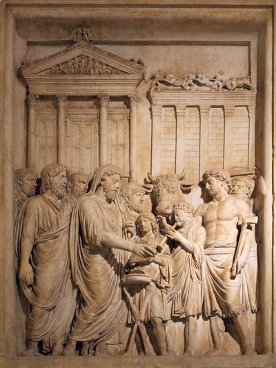 Marcus Aurelius and Members of the Imperial Family Offer Sacrifice in Gratitude for Success Against Germanic Tribes by Unbekannt