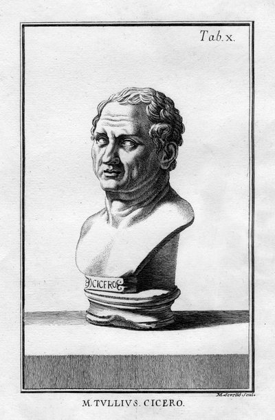 Marcus Tullius Cicero, Roman Scholar, Writer and Statesman of the 1st Century BC by Unbekannt