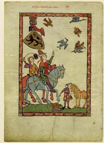 Margrave Henry III of Meissen From the Codex Manesse, Between 1305 and 1340 by Unbekannt