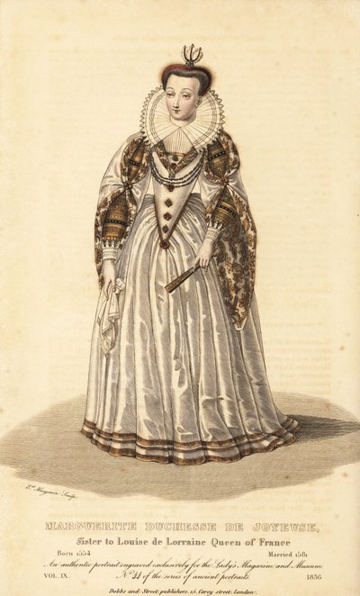 Marguerite, Duchesse de Joyeuse, wife of Anne de Joyeuse, sister to Louise de Lorraine, Queen of France by Unbekannt