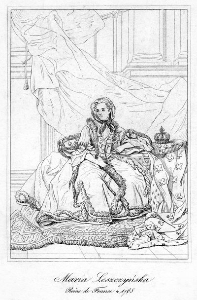 Maria Leszczynska, queen consort of Louis XV of France by Unbekannt