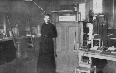 Marie Curie in her laboratory, 1912 by Unbekannt