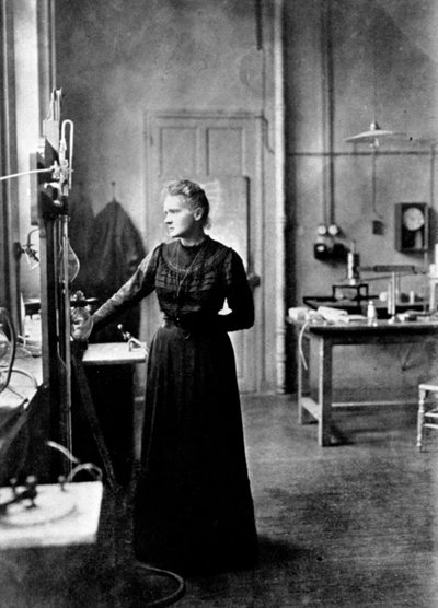 Marie Curie, Polish-born French Physicist in Her Laboratory by Unbekannt