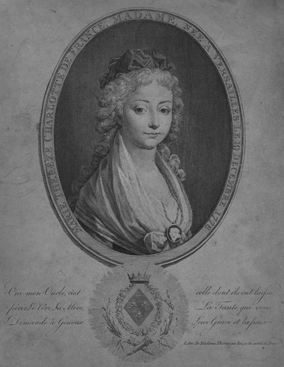 Marie Therese of Angouleme, Duchesse de Bourbon by Unbekannt