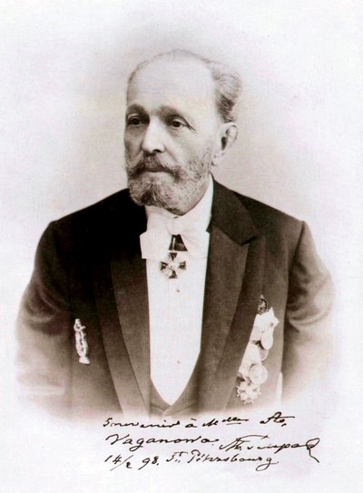 Marius Petipa, Russian ballet dancer and choreographer, 1898 by Unbekannt