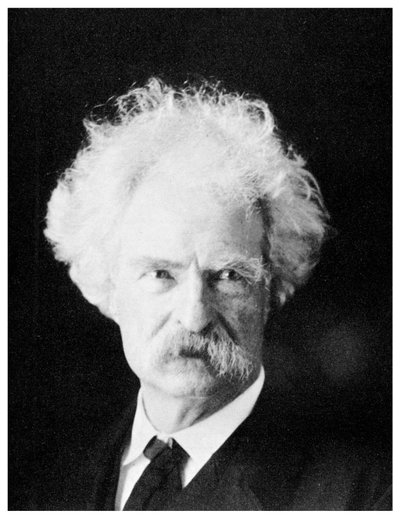 Mark Twain, American novelist, in his later years, c. 1890s by Unbekannt