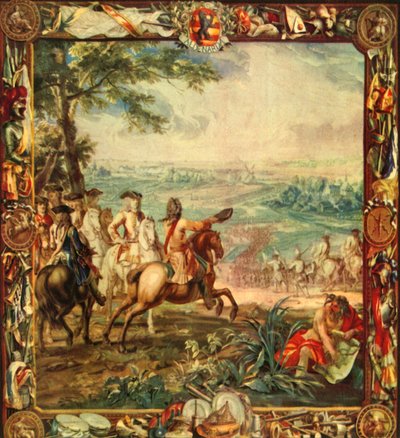 Marlborough at the Battle of Oudenarde, 1708 by Unbekannt