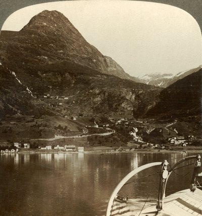 Marok and the Giant Heights Behind It, S.S.E. from Geirangerfjord, Norway, c1905 by Unbekannt