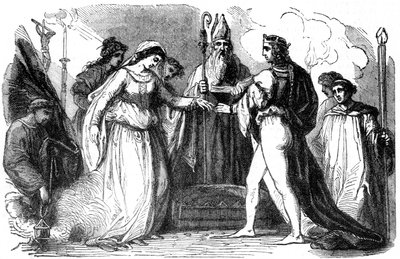 Marriage of Henry I of England and Matilda, 1100 by Unbekannt