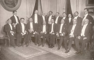 Marshal Hermes da Fonseca with his Secretaries of State and Advisers by Unbekannt
