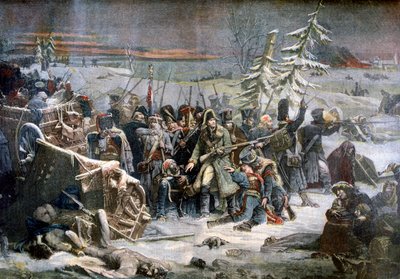 Marshall Ney during the retreat from Russia, 1812 by Unbekannt
