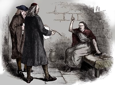 Martha Corey and her prosecutors, Salem, Massachusetts, c1692 by Unbekannt