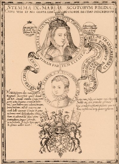 Mary, Queen of Scots and King James VI and I by Unbekannt
