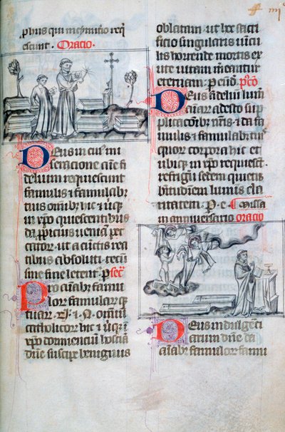 Mass for the buried in a graveyard, and anniversary mass for souls of the dead by Unbekannt