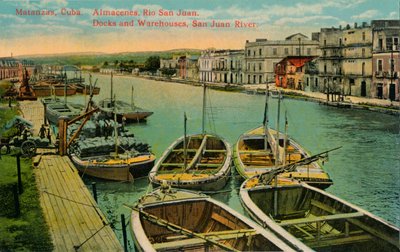 Matanzas, Cuba. Docks and Warehouses, San Juan River by Unbekannt