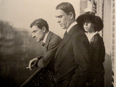 Maurice Ravel, Vaslav Nijinsky, Bronislava Nijinska in Paris by Unbekannt