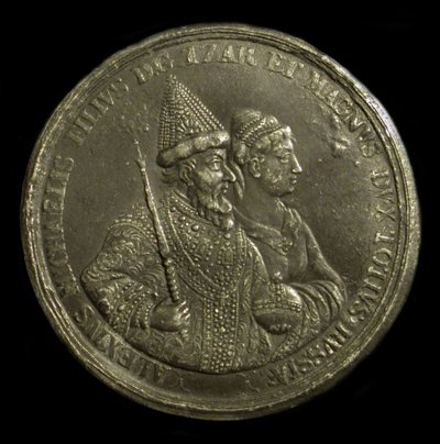 Medal Tsar Alexis I of Russia to celebrate the birth of Peter the Great by Unbekannt
