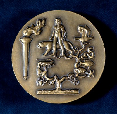 Medal Commemorating Jean Baptiste de Monet, Chevalier de Lamarck, French Biologist by Unbekannt