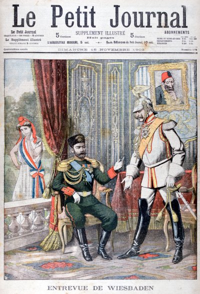 Meeting Between Tsar Nicholas II and Kaiser Wilhelm II, Wiesbaden, Germany by Unbekannt