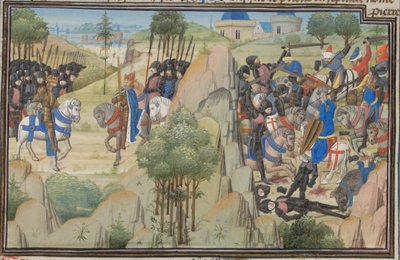 Meeting of Conrad III of Germany and Louis VII of France, Miniature from the Historia by William of Tyre by Unbekannt